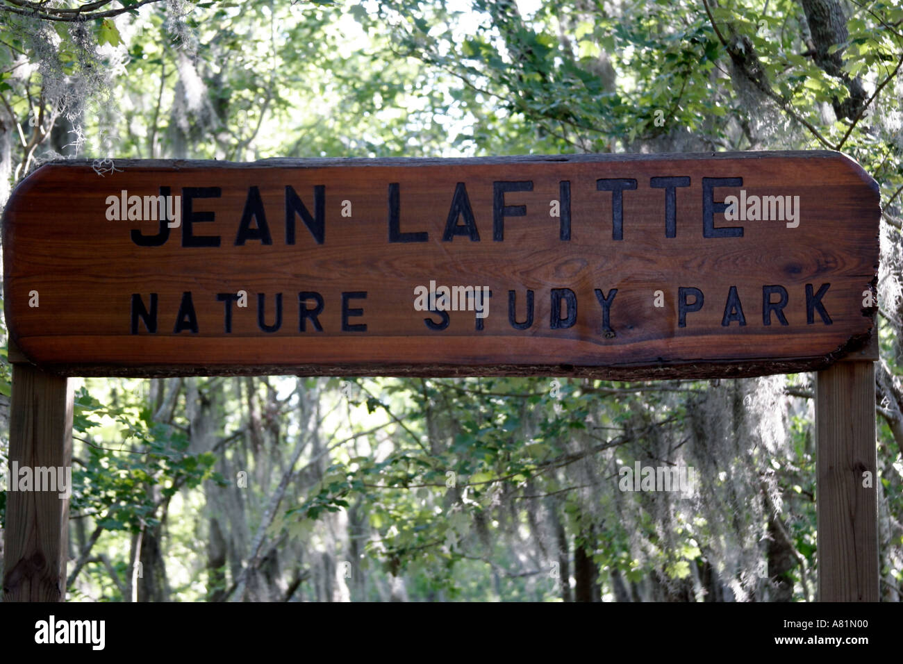 The entrance to Jean Lafitte Nature Study Park Jean Lafitte Louisiana