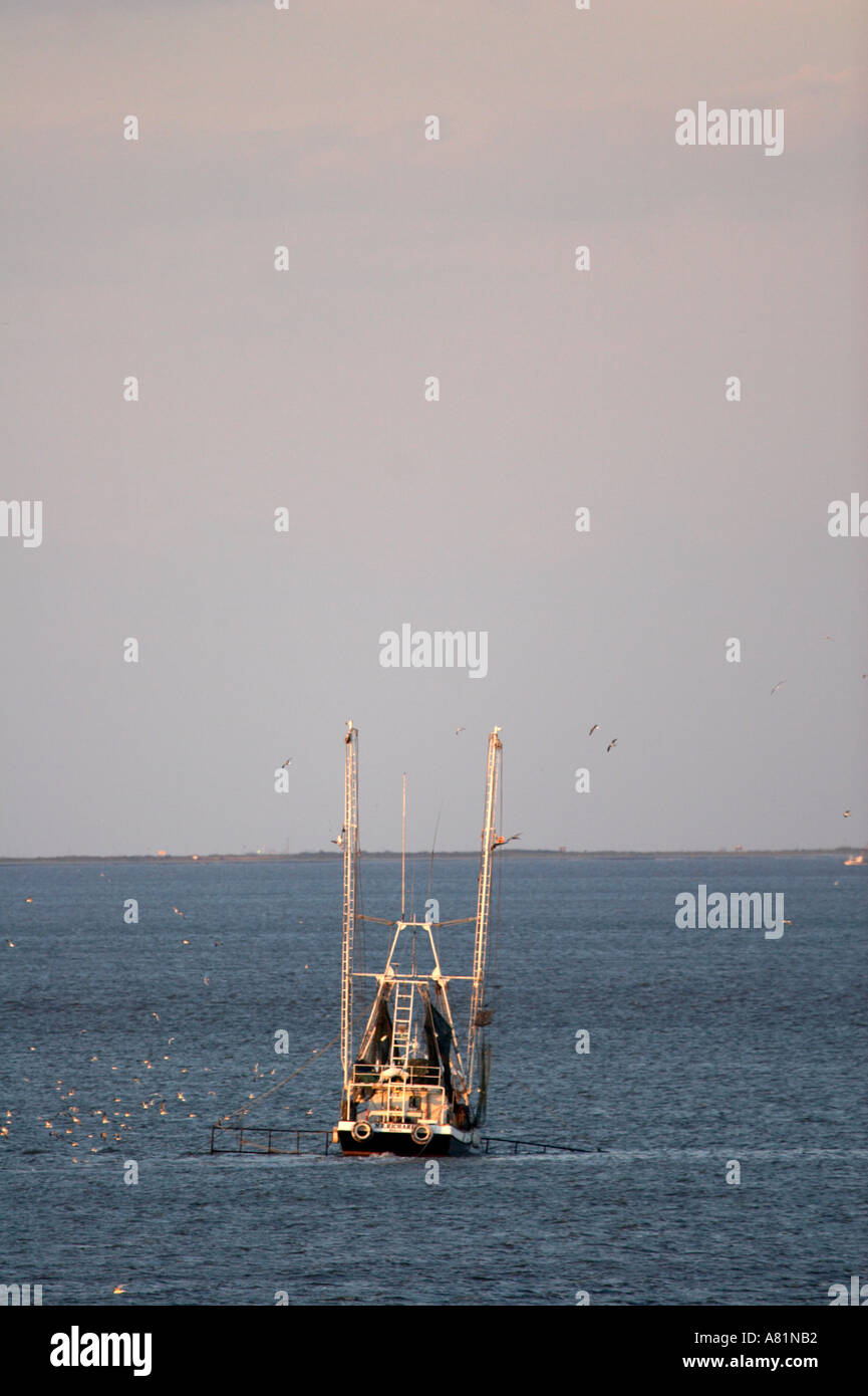 Shrimp boat near Grand Isle Louisiana Stock Photo Alamy