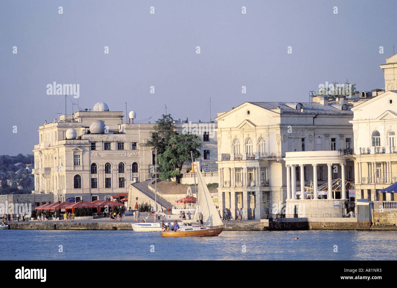 Ukraine, Black sea, Sevastopol, big port on the Black sea Stock Photo