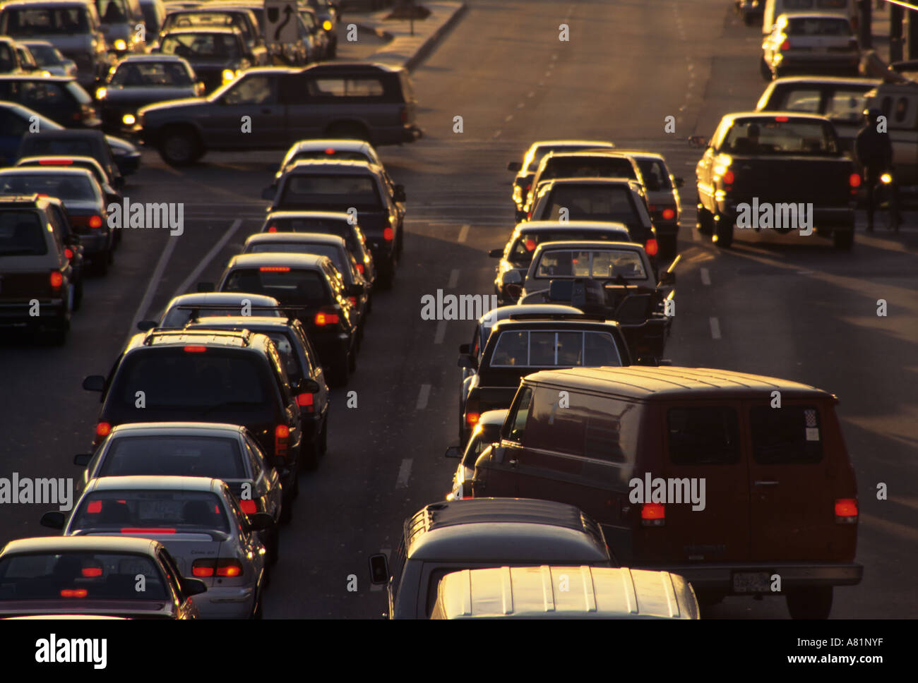 Traffic on Kingsway and Boundary Vancouver British Columbia Stock Photo