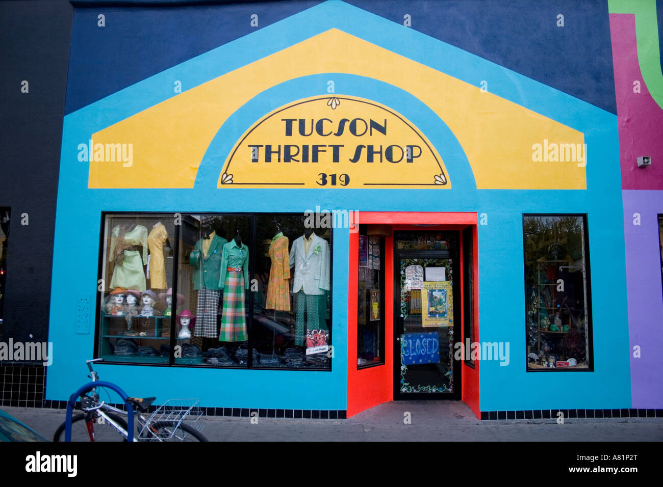 Tucson Thrift Store Fourth Avenue Tucson Arizona Stock Photo Alamy
