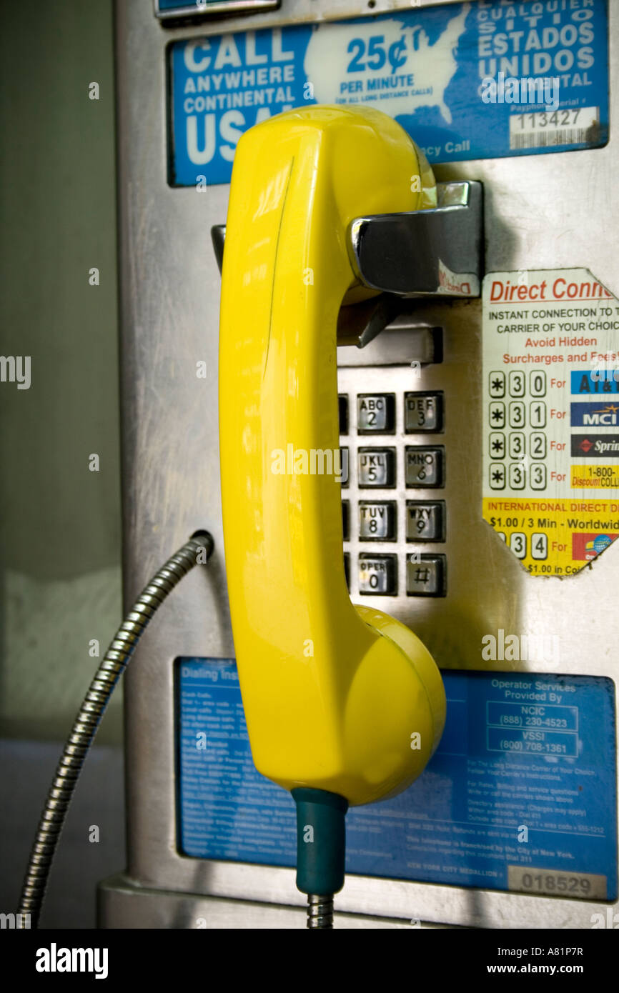 Public telephone new york city hires stock photography and images Alamy