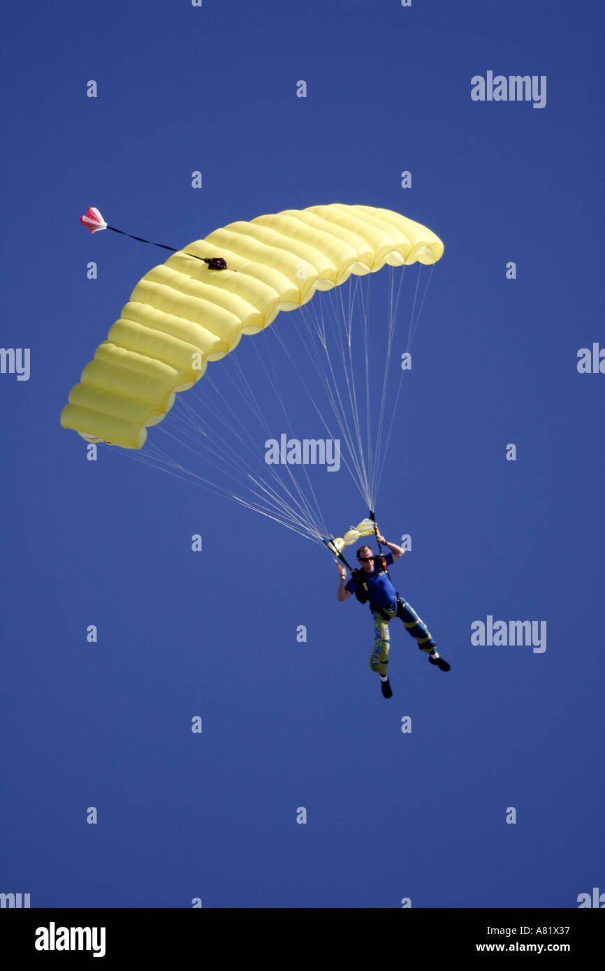 Skydivers perform at the Slidell Air Show Slidell Louisiana Stock Photo