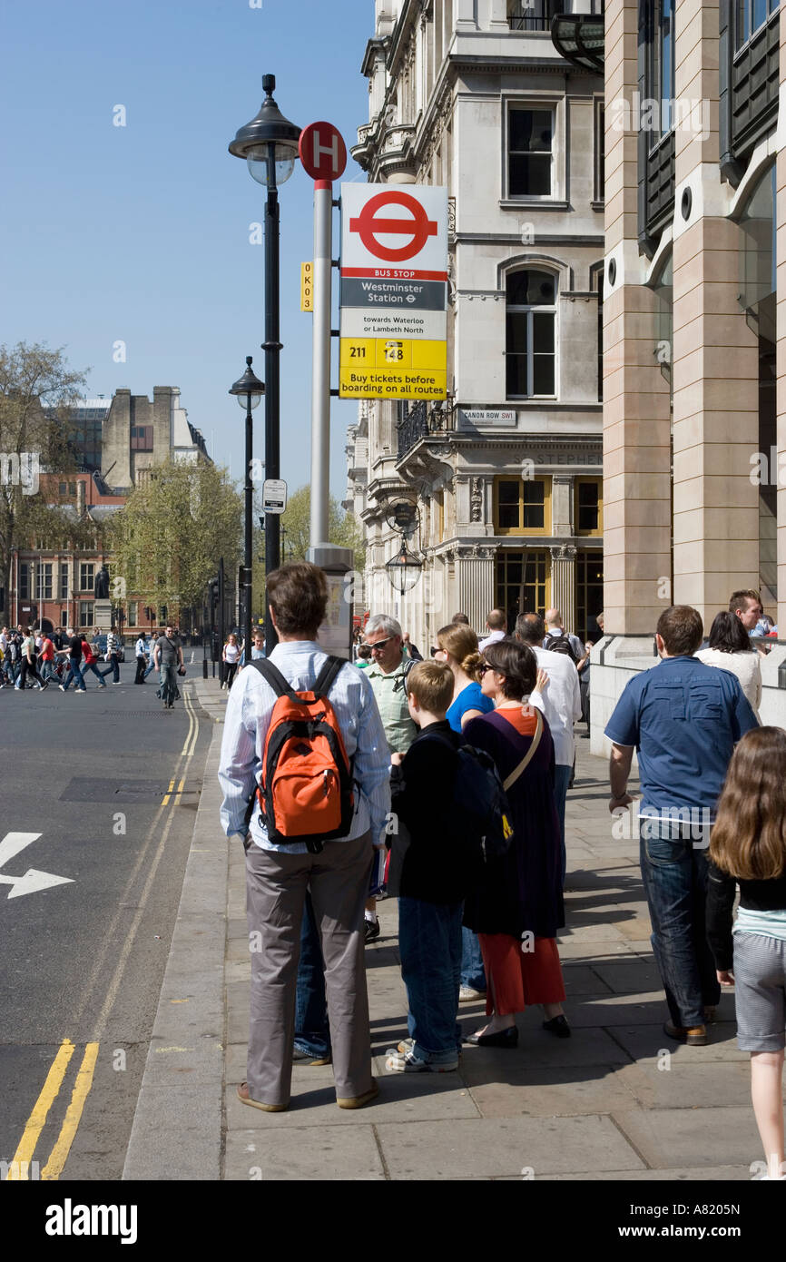 Bus Stop London Stock Photo