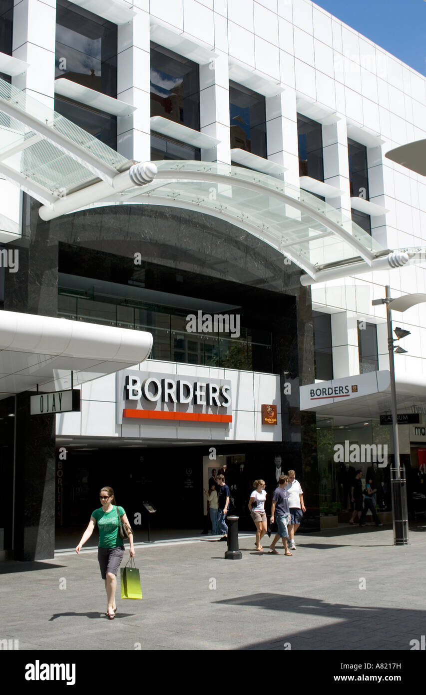 Borders Hay Street Perth Australia Stock Photo Alamy