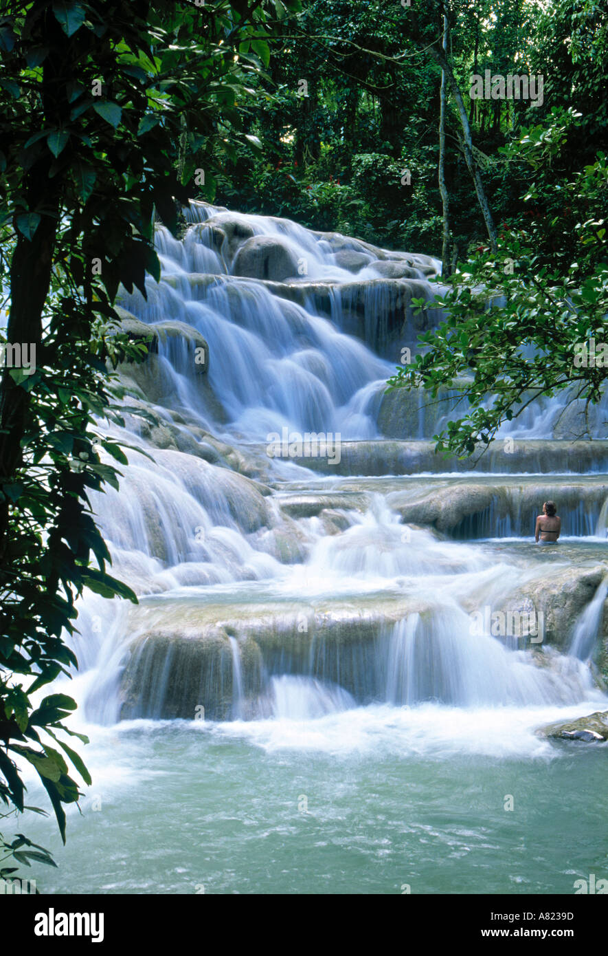 Dunns River Falls, Jamaica Stock Photo