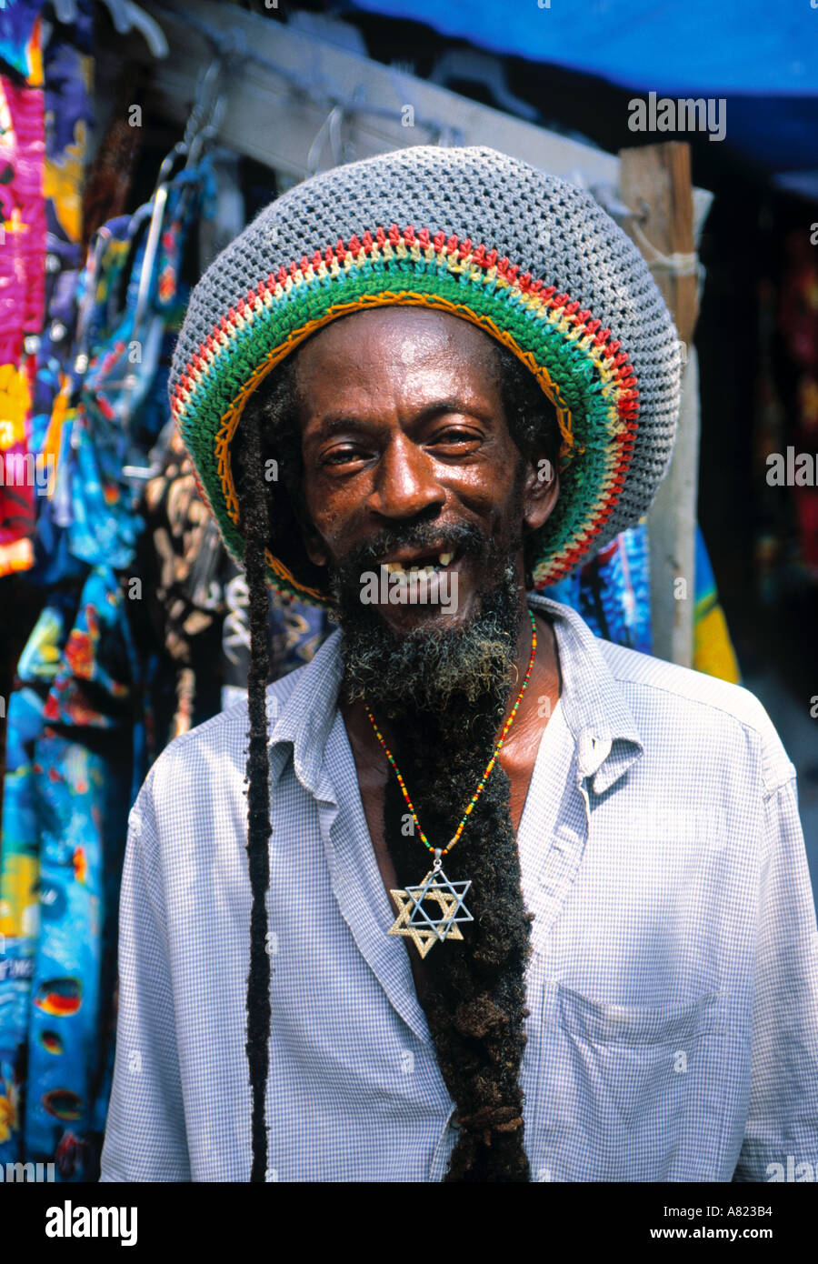 Portrait of Jamaican man, Jamaica Stock Photo - Alamy