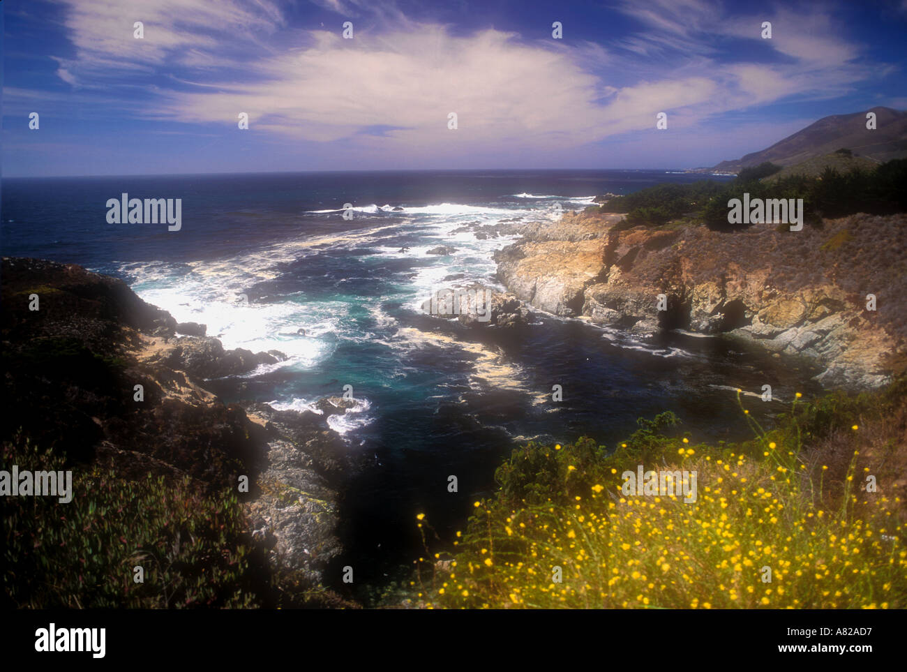 The California coastline near Big Sur California USA Stock Photo - Alamy