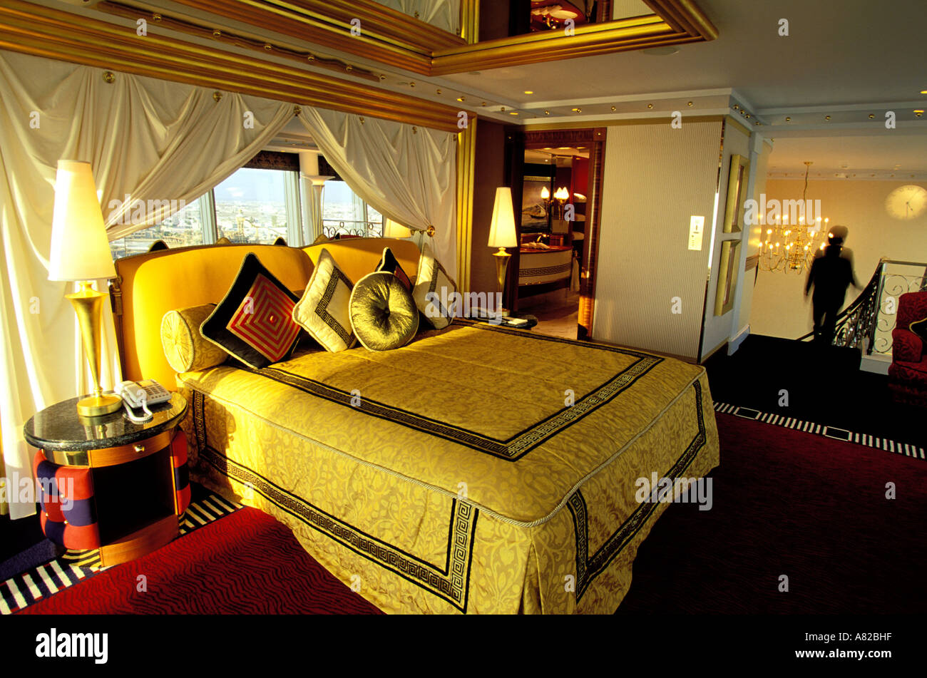 Dubai, United Arab Emirates, a prestigious suite of Burj Al Arab hotel Stock Photo
