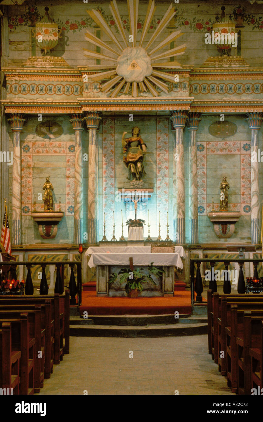 California Missions Altar Mission San Miguel Arcangel Stock Photo Alamy https www alamy com california missions altar mission san miguel arcangel image535667 html