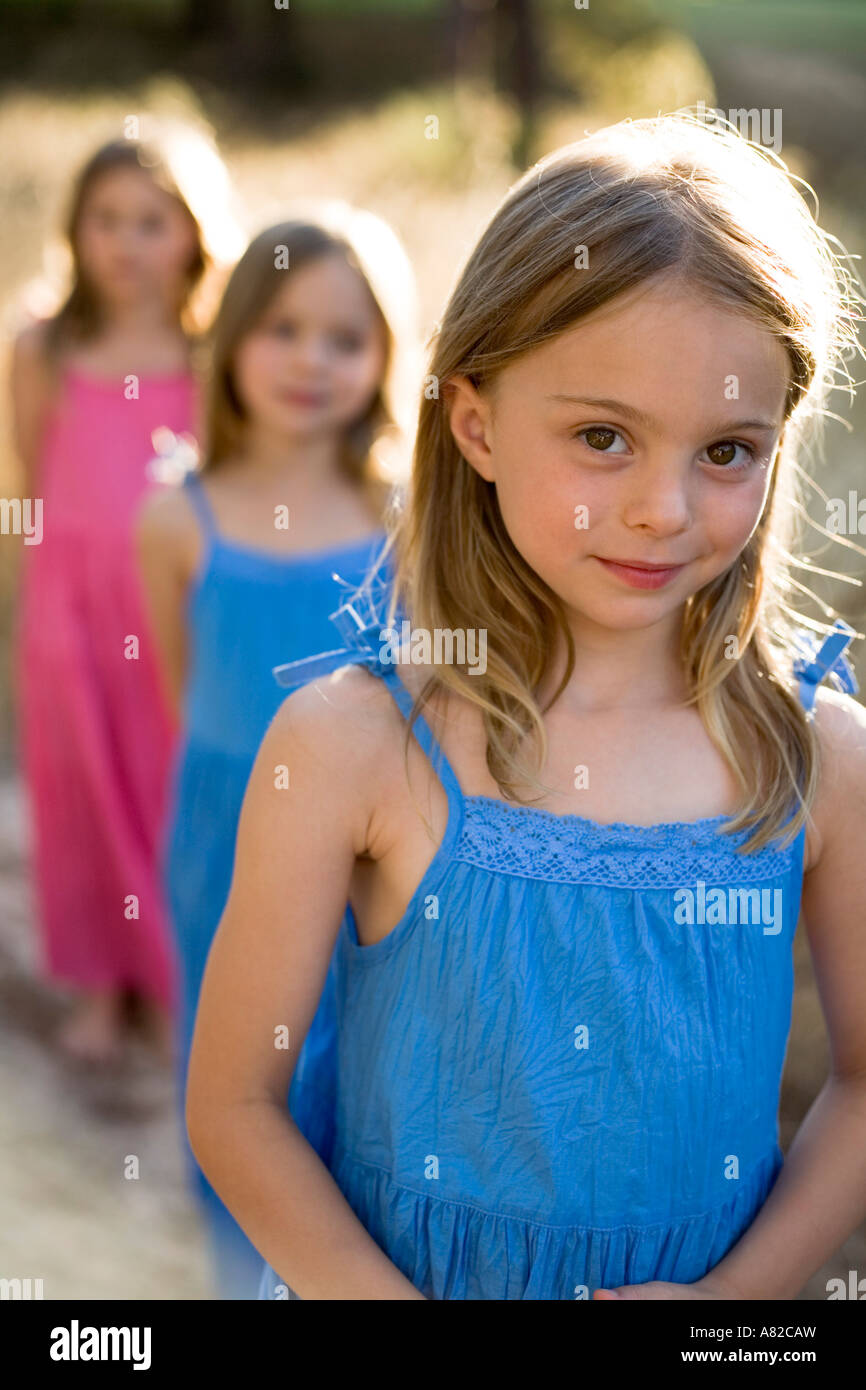 Three girls outdoors Stock Photo - Alamy