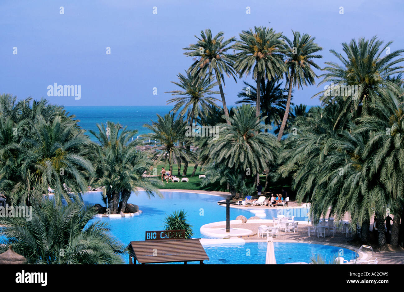 Tunisia, Djerba, the Odyssée hotel at Zarzis Stock Photo