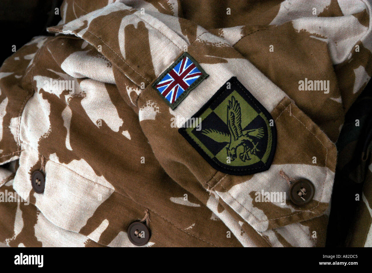 Iraq war preparations, Colchester Barracks, England. 2003 3 Para 16 Air Assault Brigade show off their kit. Stock Photo