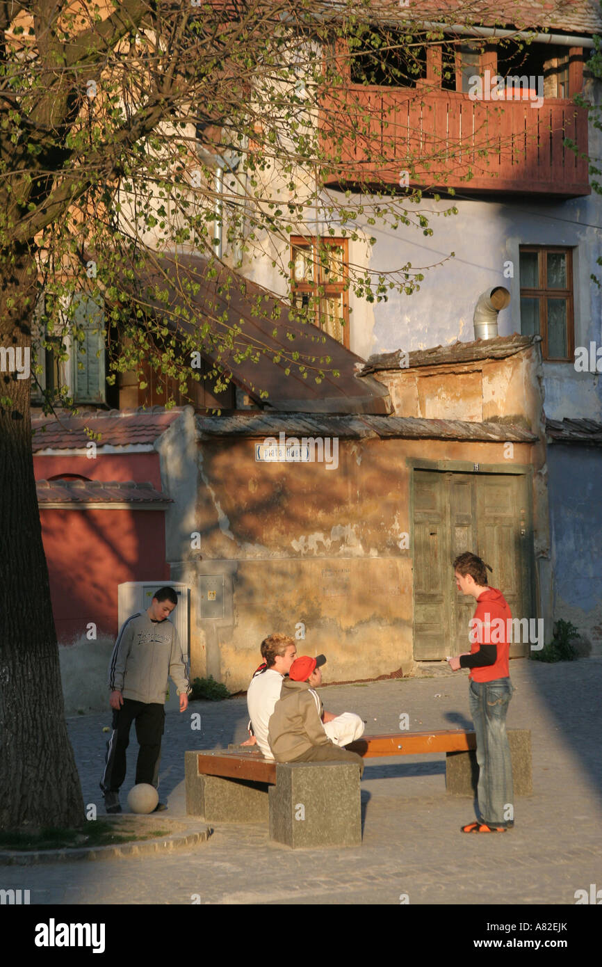 Piata Huet square Huet Sibiu European capital of culture 2007 April