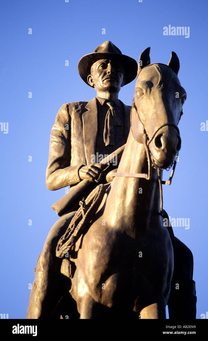 Mexico, Chihuahua State, Chihuahua city, general Pascal Orozco statue ...