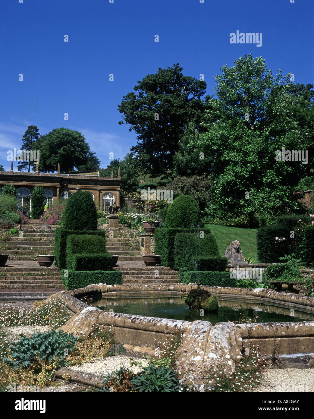Mapperton Gardens, near Beaminster, Dorset Stock Photo Alamy