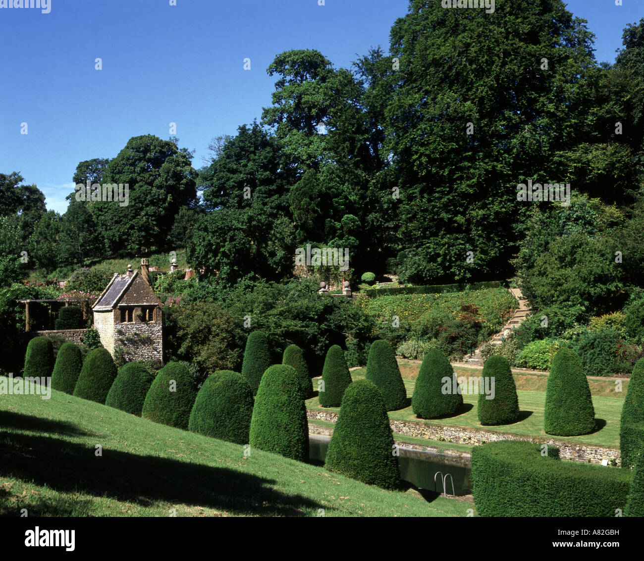 Mapperton Gardens, near Beaminster, Dorset Stock Photo Alamy