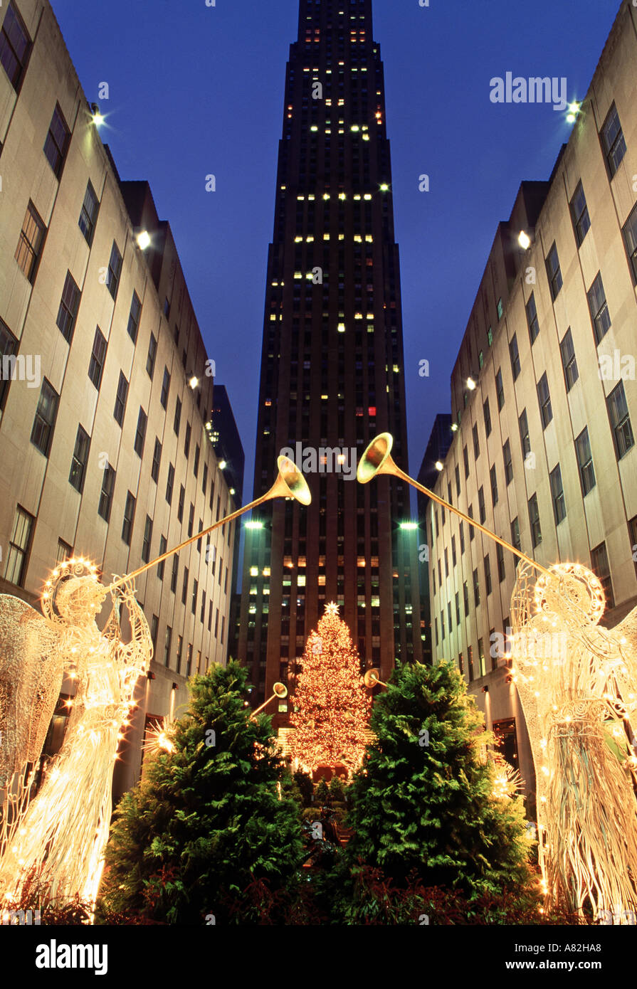 Rockefeller Center, 5th Ave, New York City, USA Stock Photo