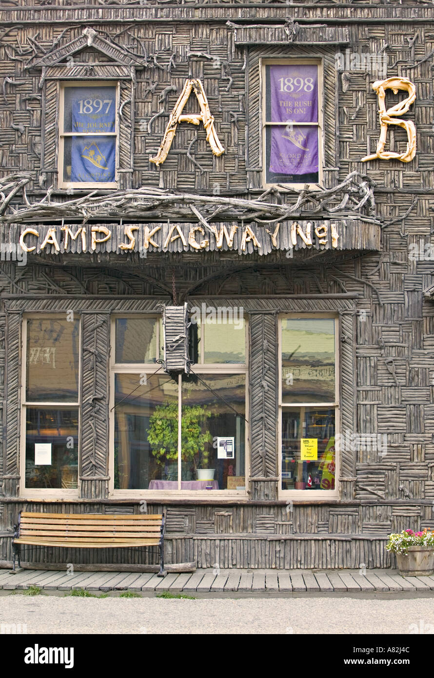 Arctic Brotherhood Hall, Skagway, Alaska, USA Stock Photo Alamy