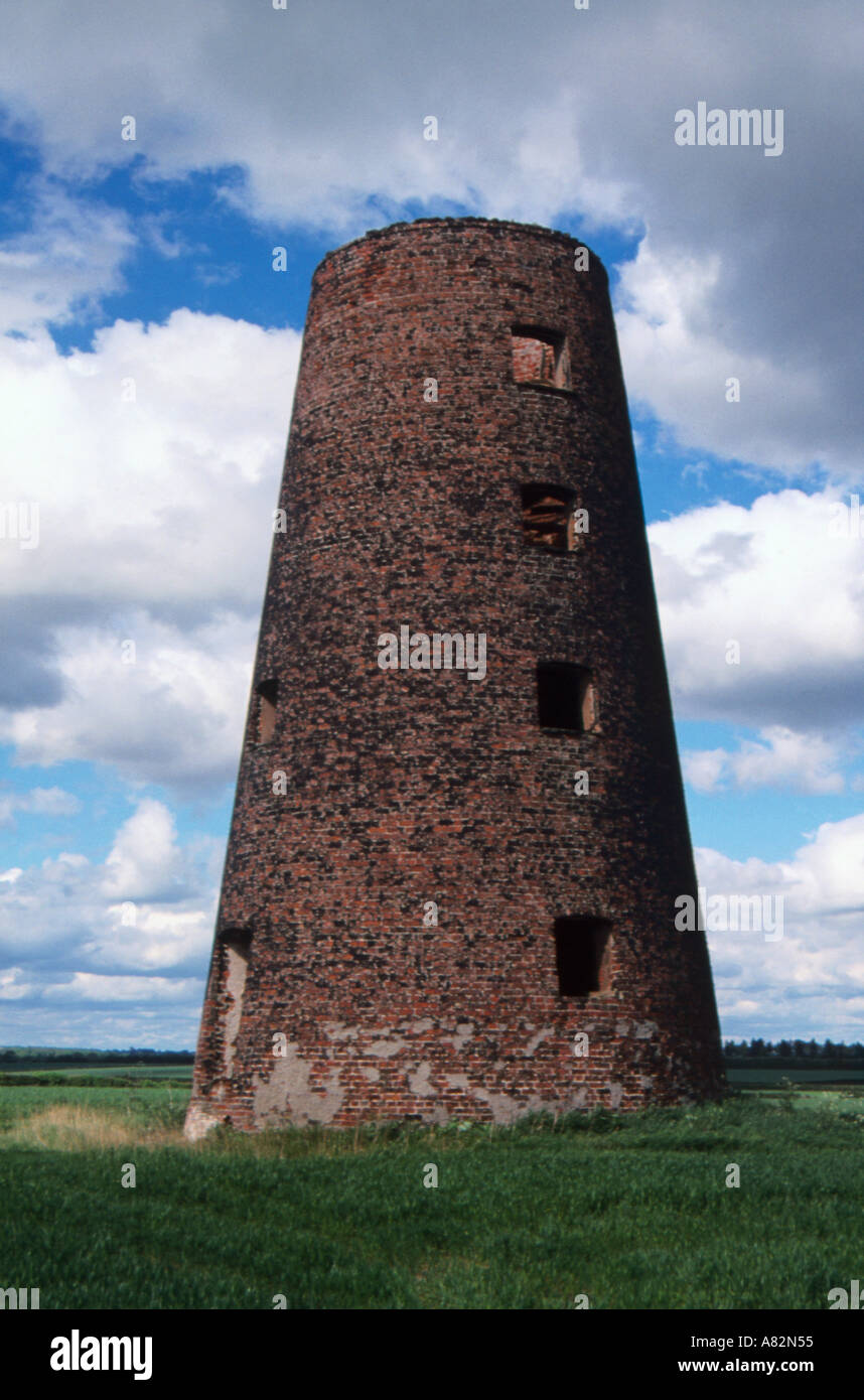 Derelict windmill Yorkshire UK Stock Photo