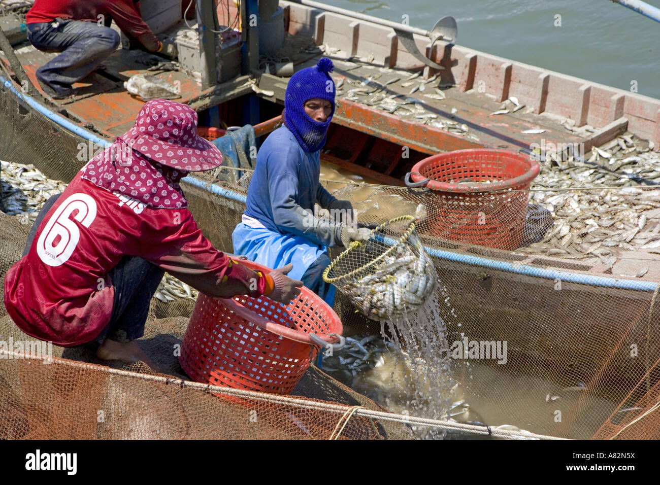 Cha-am Fishing Village Thailand February Stock Photo - Alamy