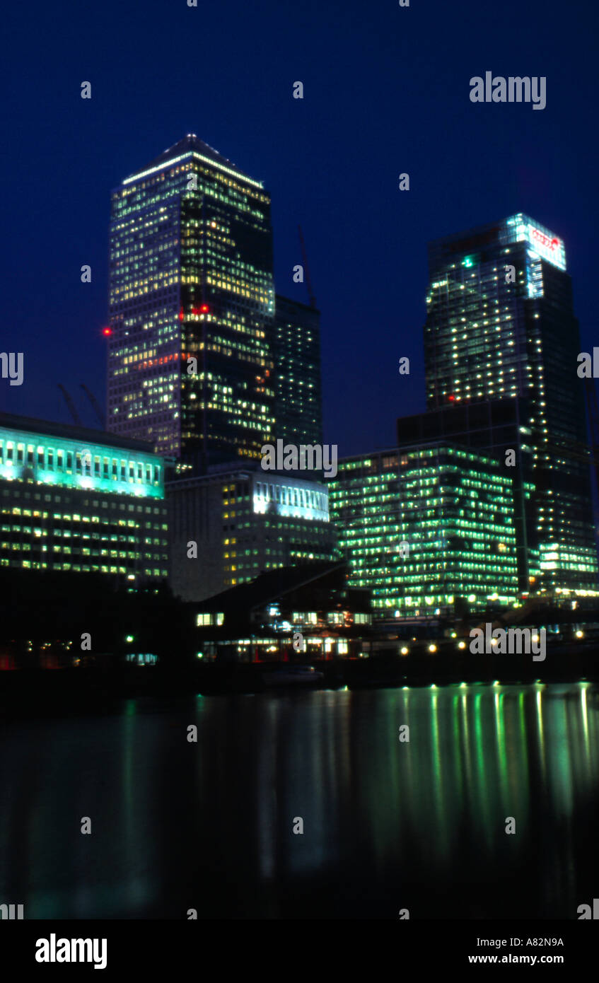 Office buildings Canary Wharf London Stock Photo - Alamy