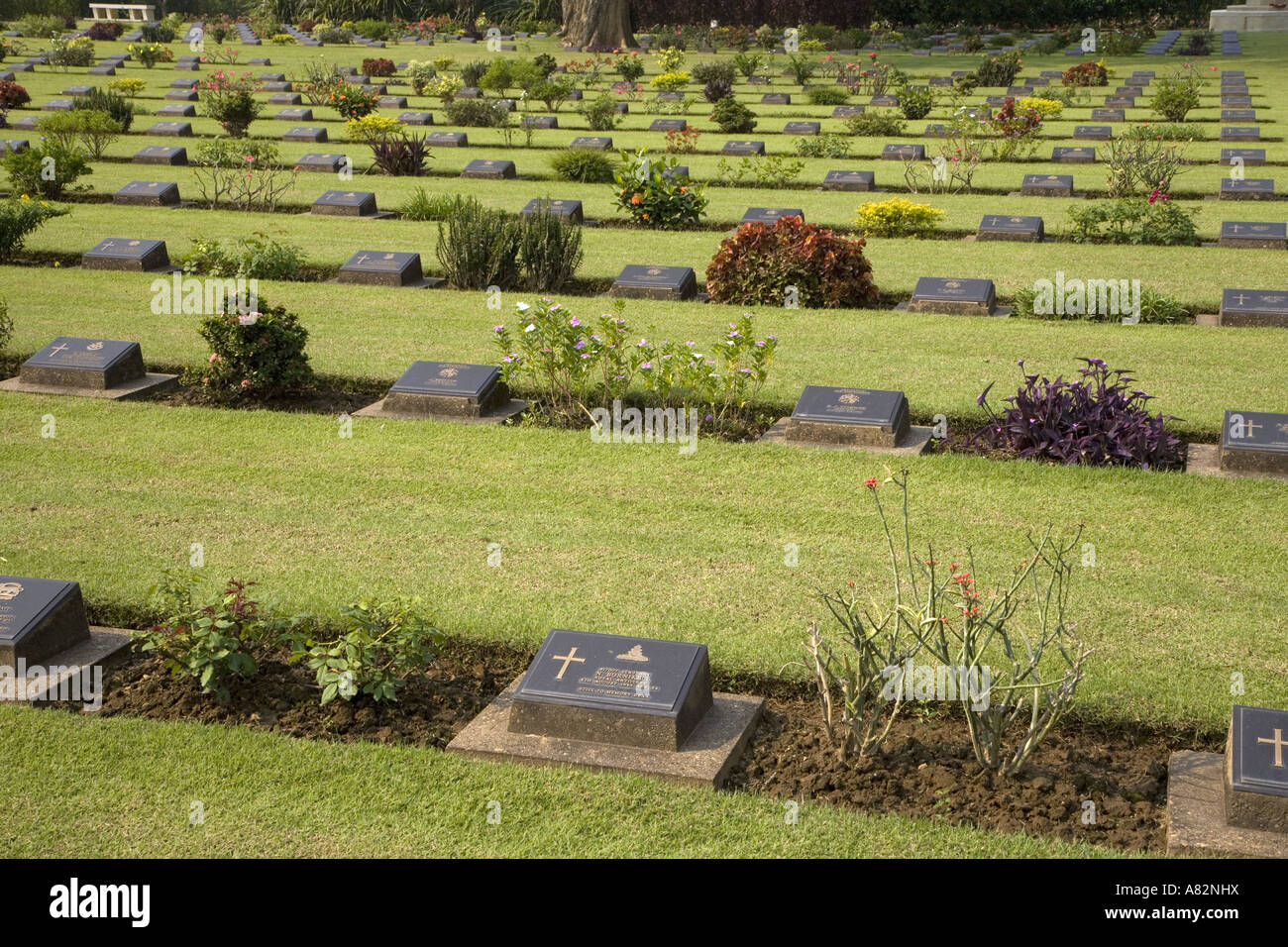 Don Rak Kanchanaburi War Graves Stock Photo