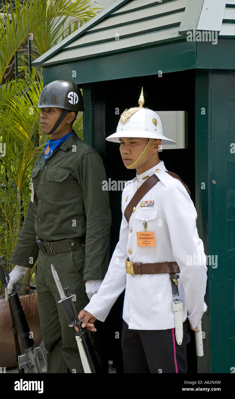 Guard Royal Palace Bangkok Stock Photo
