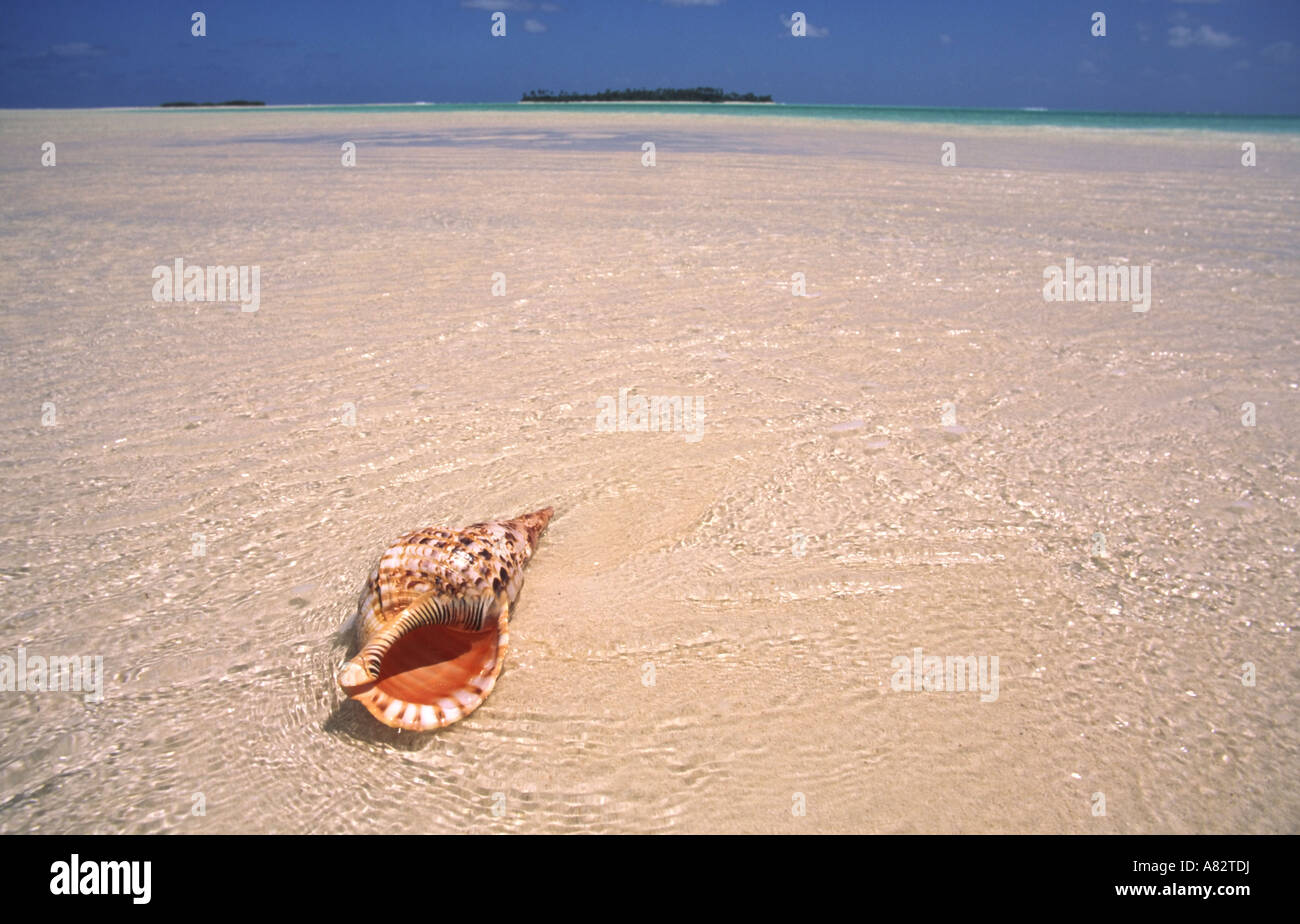 South pacific Cook Islands Aitutaki lagoon Stock Photo