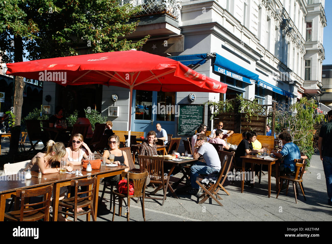 Berlin Kreuzberg Bar Cafe Hannibal outdoors Stock Photo