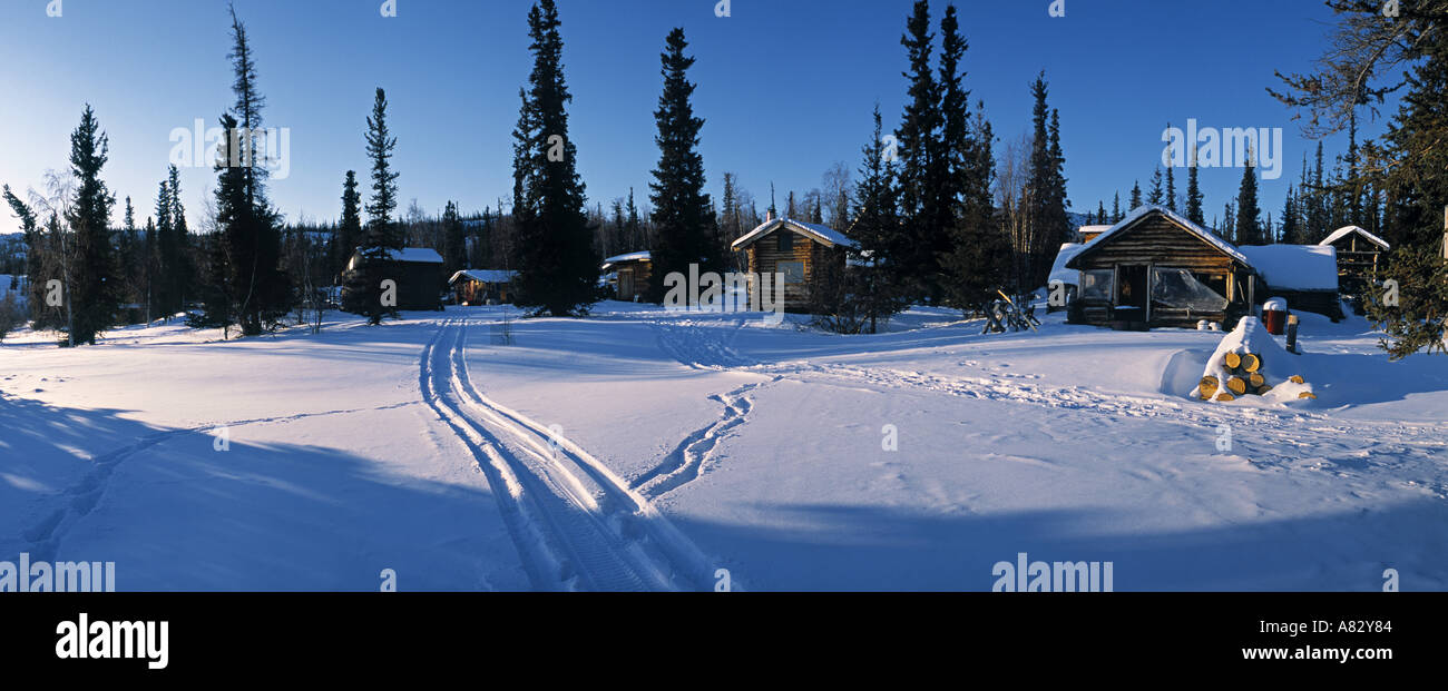 Canada Log Cabins Snow Stock Photos Canada Log Cabins Snow Stock