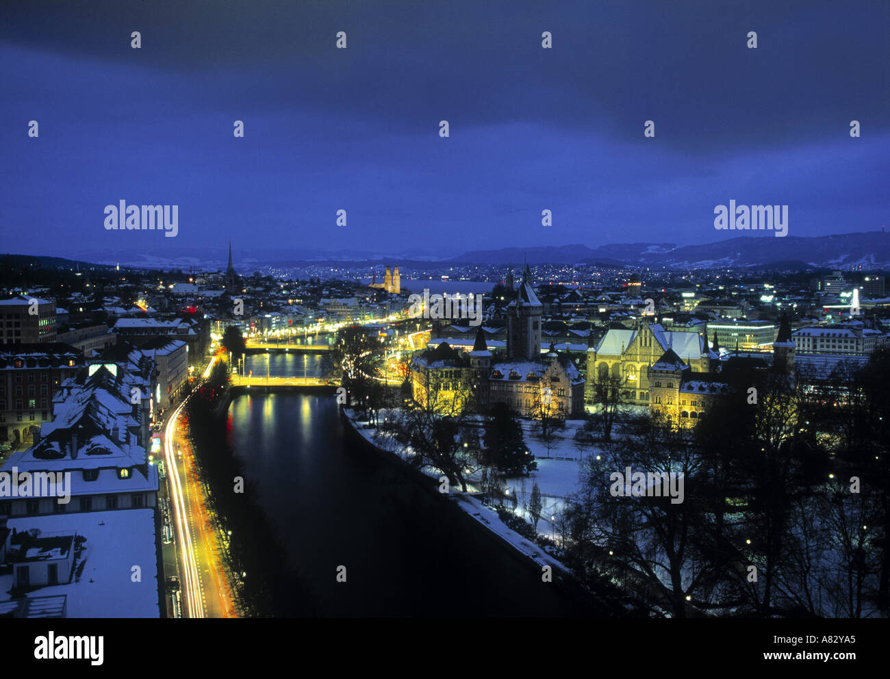 Switzerland zurich snow hi-res stock photography and images - Alamy