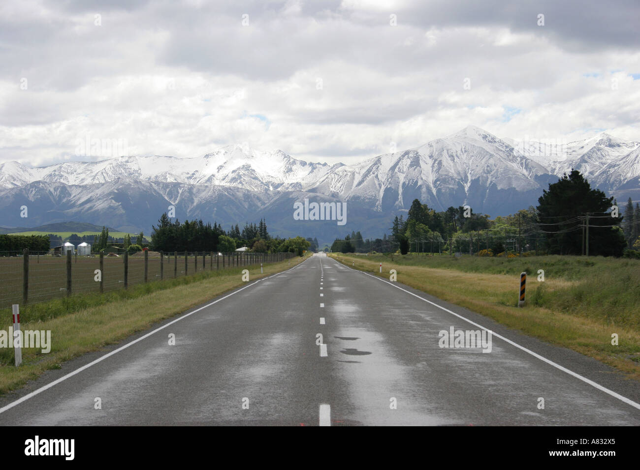 Road to Arthur's Pass, New Zealand Stock Photo Alamy