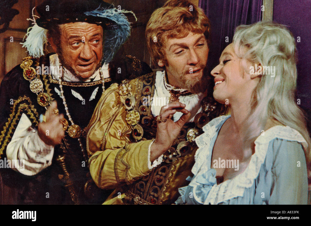 CARRY ON HENRY 1971 Rank/Peter Rogers film with from left Sid James