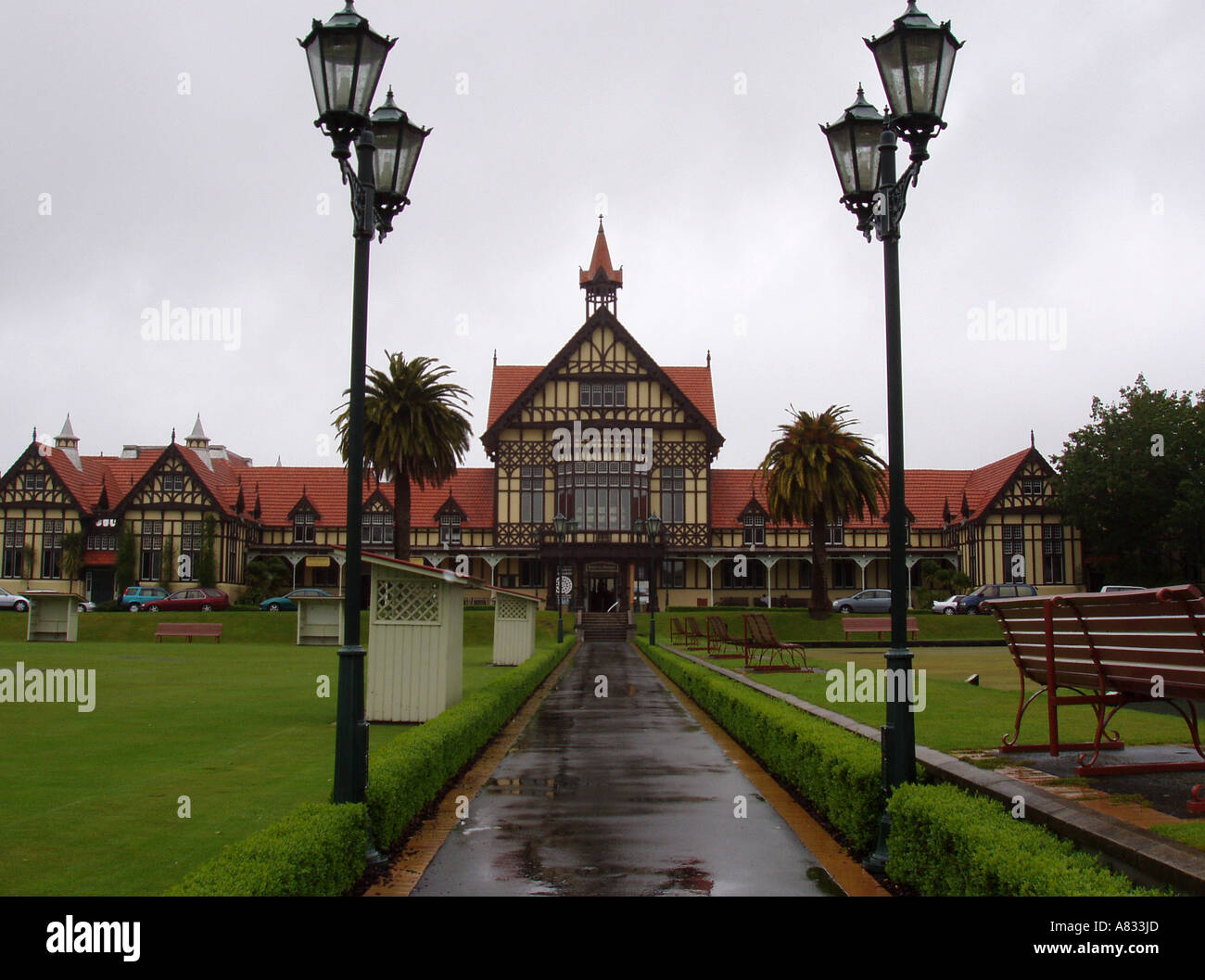 Bath House, Rotorua Stock Photo Alamy