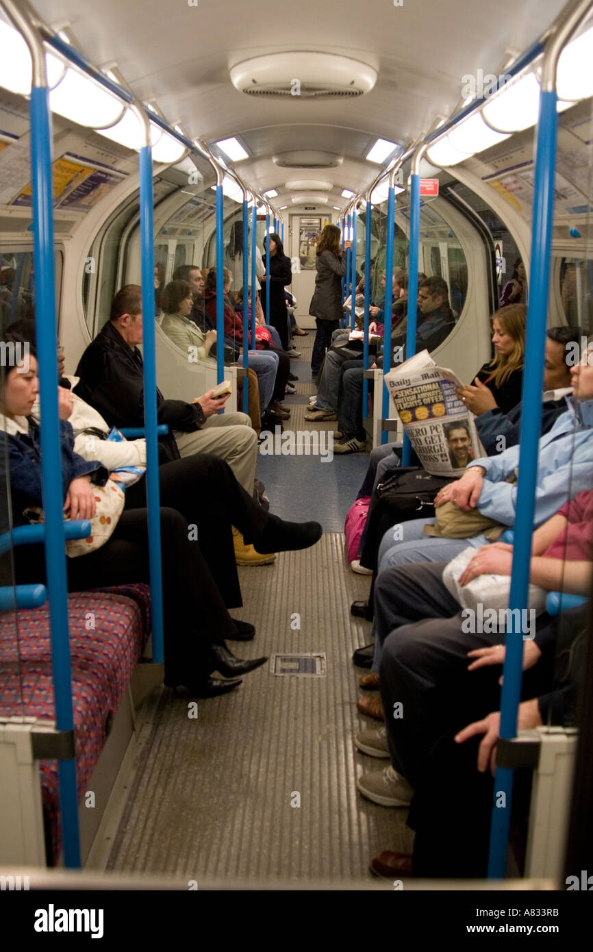 Old Victoria Line Tube Train - London (Retired Stock Stock Photo - Alamy