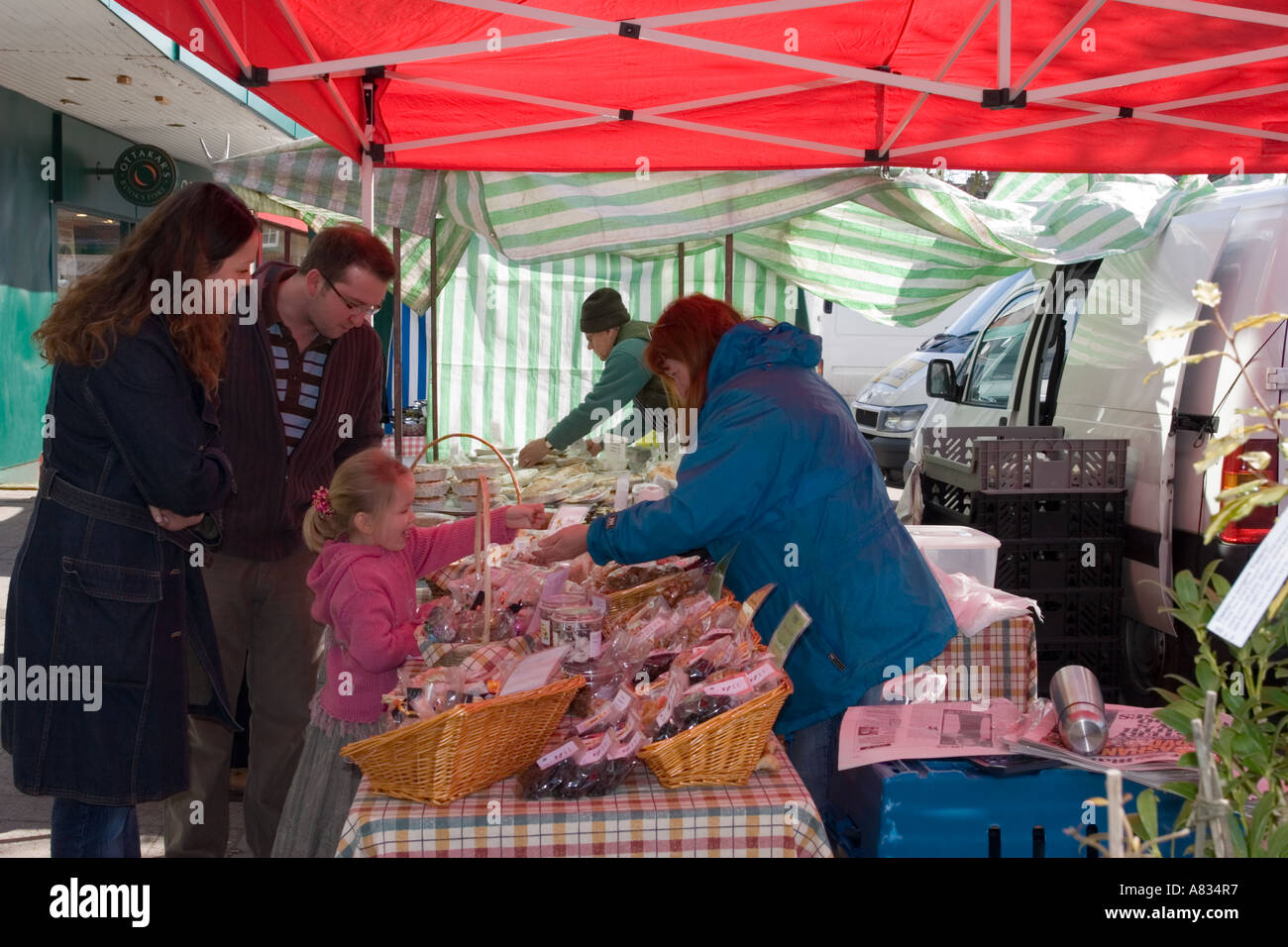 St Albans Saturday Market Stock Photo