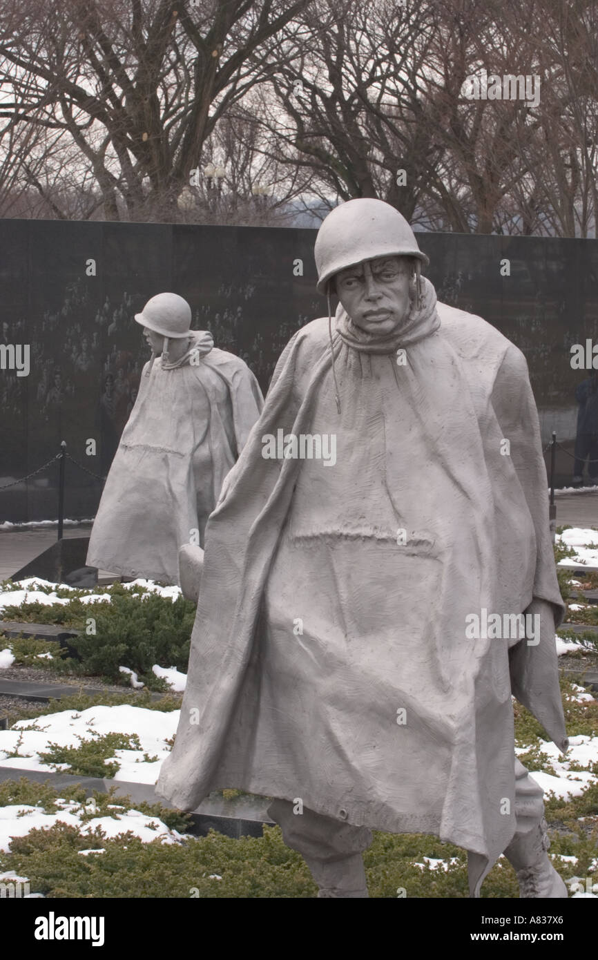 Statues at the Korean War Memorial, Washington DC Stock Photo Alamy
