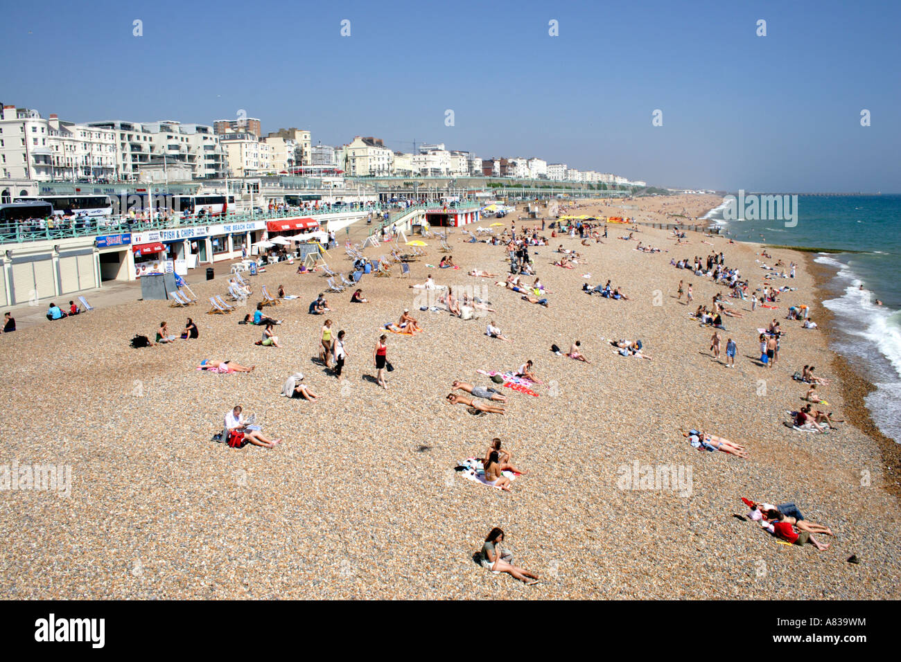 Brighton beach Stock Photo