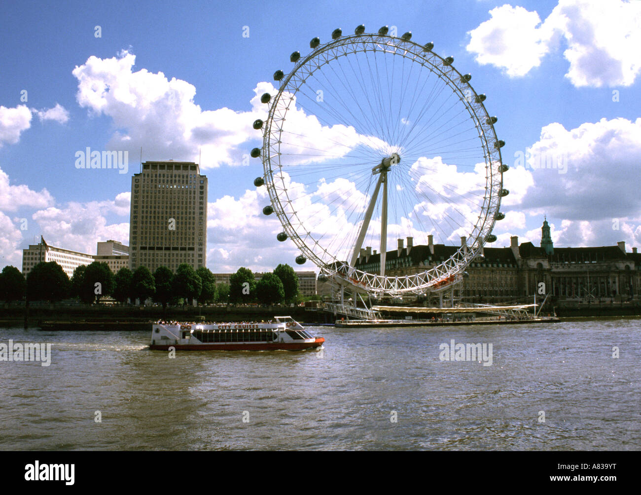 London Eye South Bank Stock Photo - Alamy