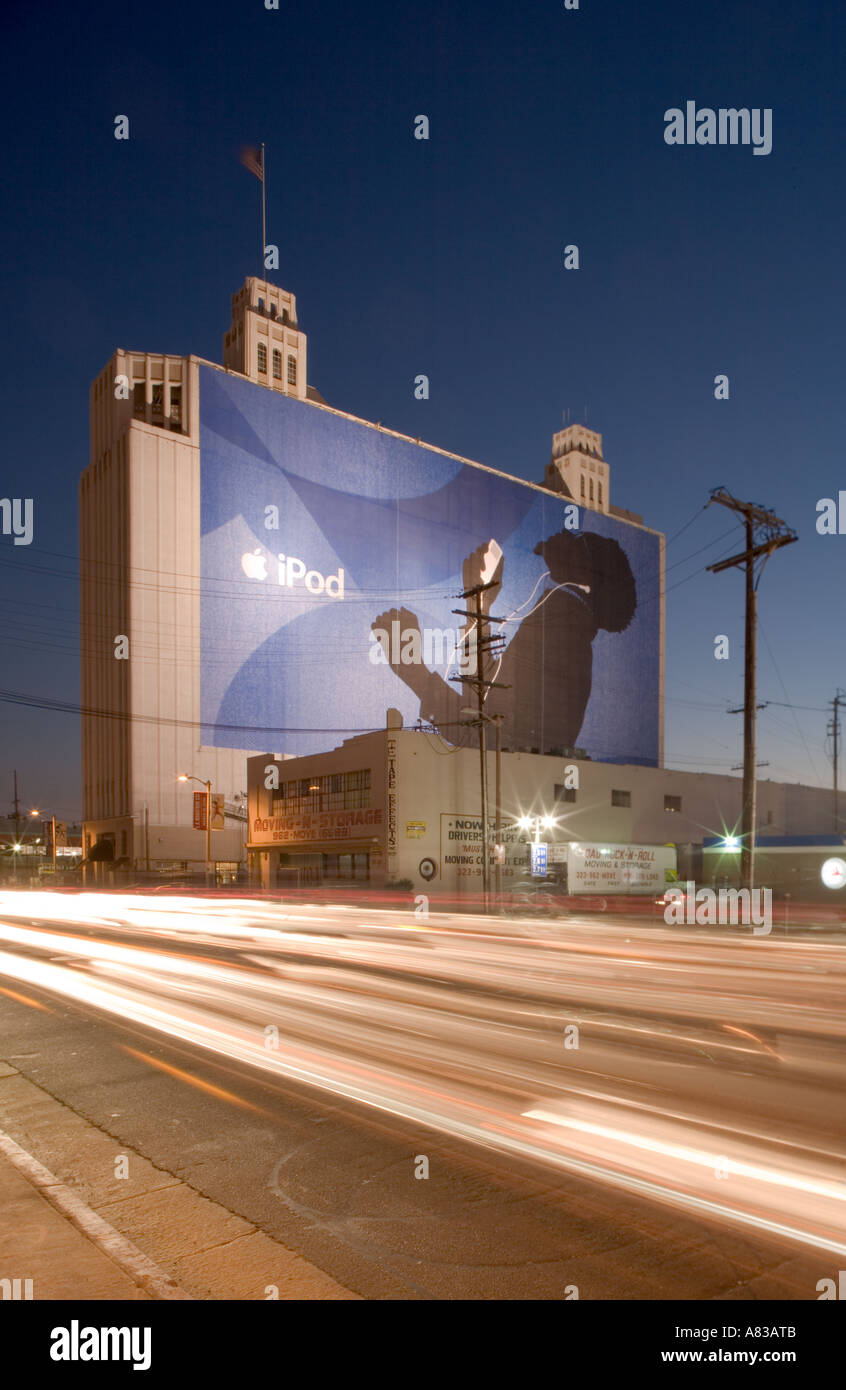 Apple iPod advertisement on Highland Blvd near Santa Monica Blvd California United States Stock Photo