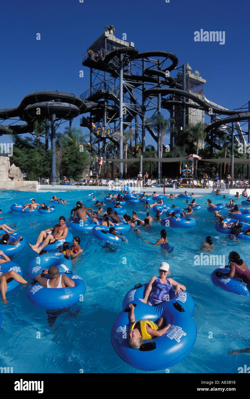 Six Flags Hurricane Harbor Valencia California United States of America Stock Photo