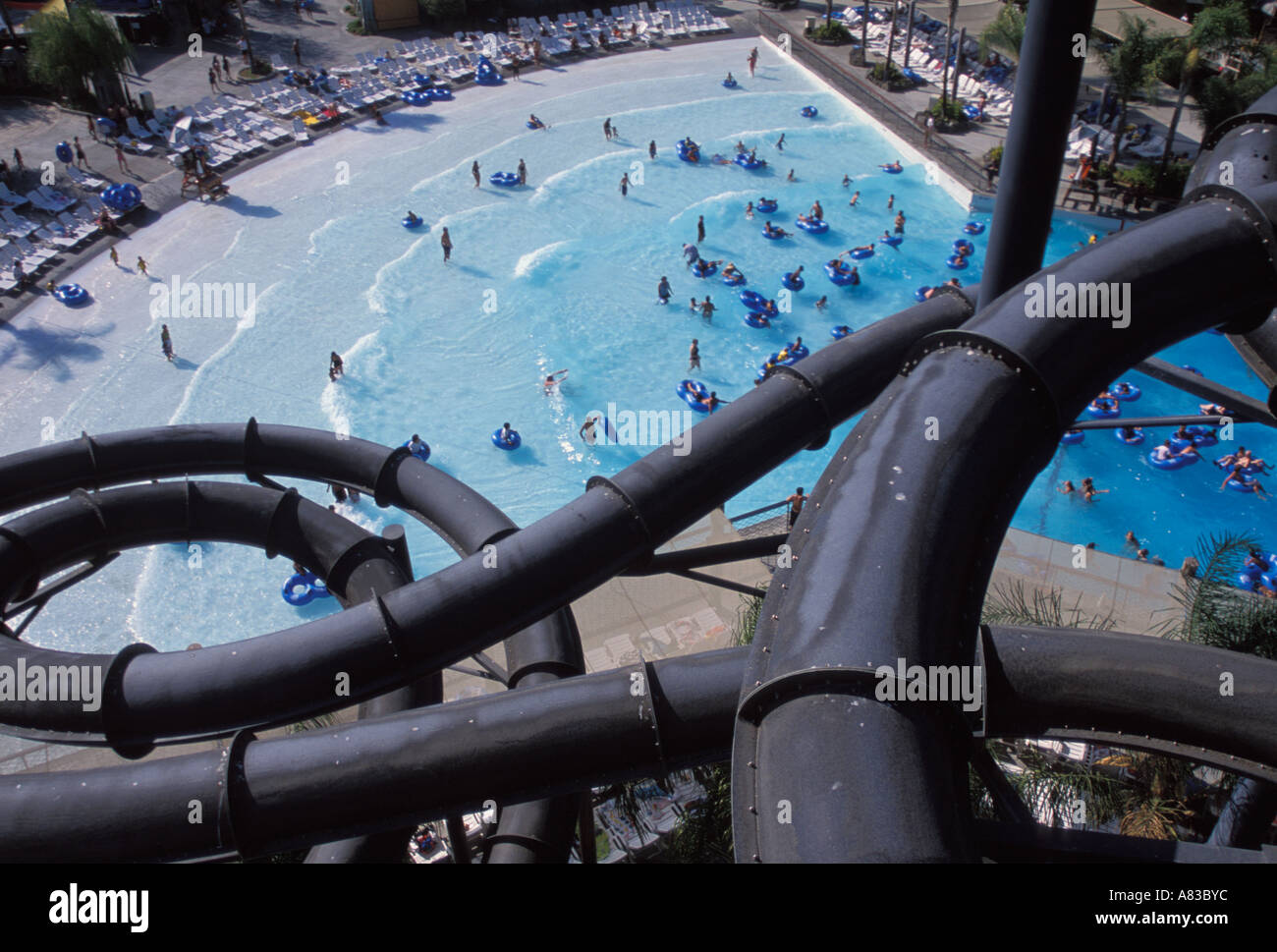 Six Flags Hurricane Harbor Valencia California United States of America Stock Photo