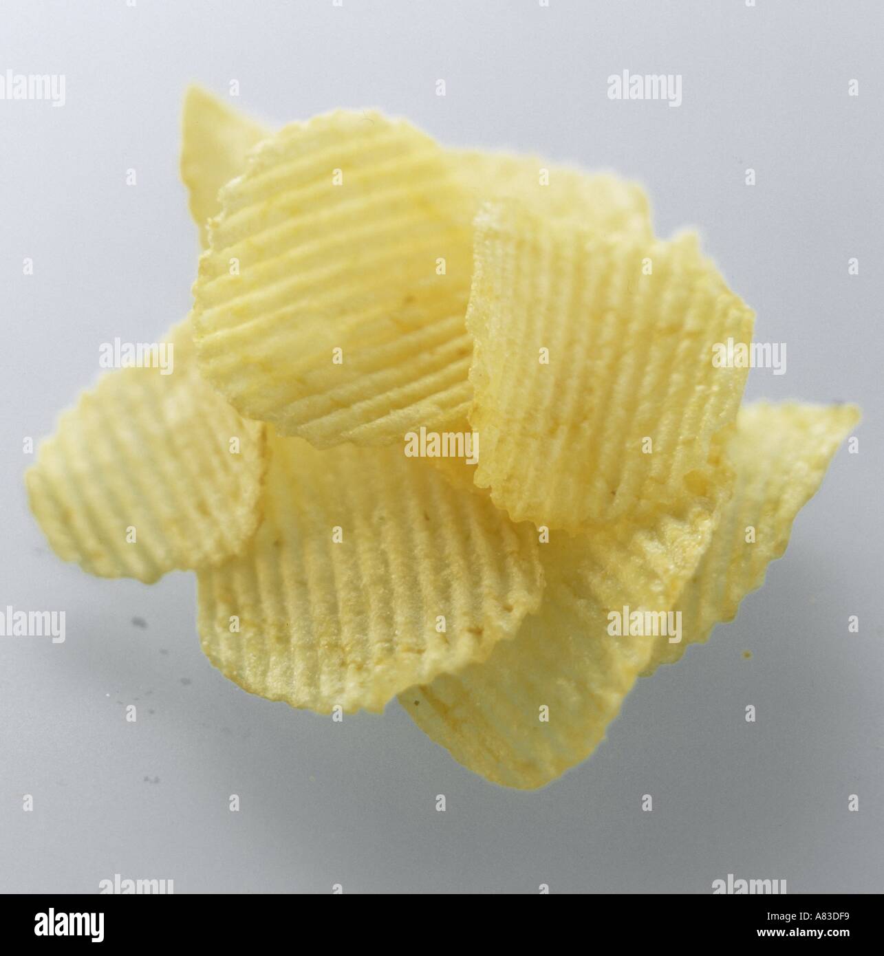 Ridged Potato Chips Stock Photo Alamy