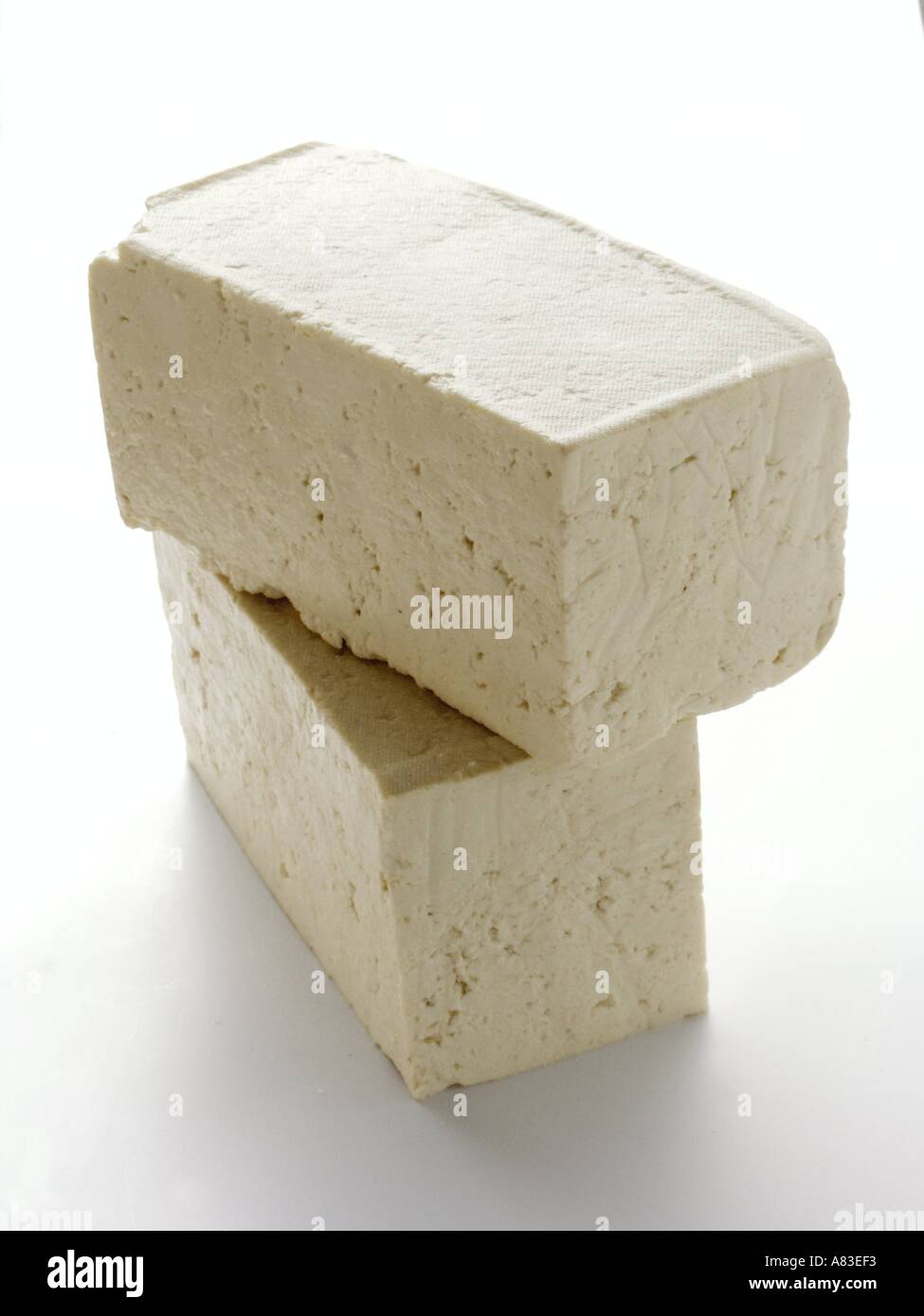 Two Blocks of Tofu Stock Photo Alamy