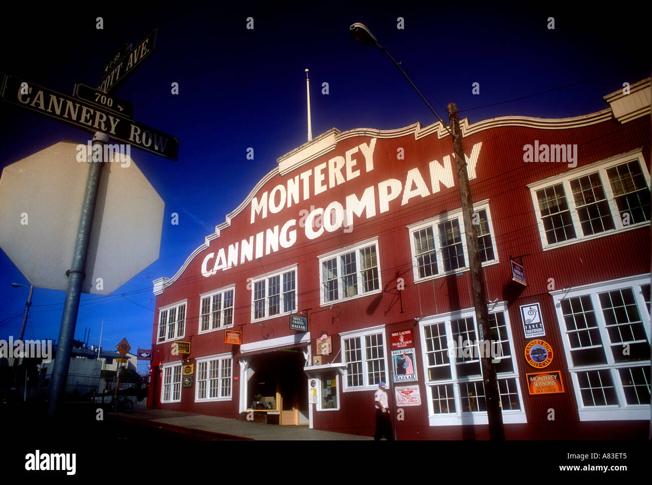 The Monterey Canning Company warehouse in Cannery Row at Monterey California USA Stock Photo Alamy