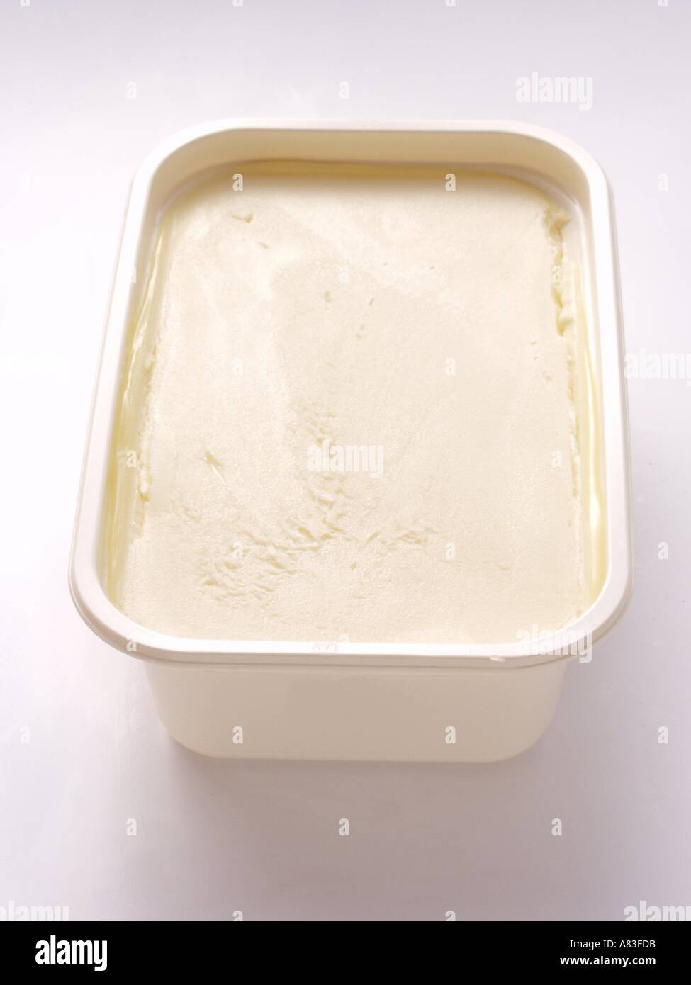 A Tub of Margarine Stock Photo Alamy