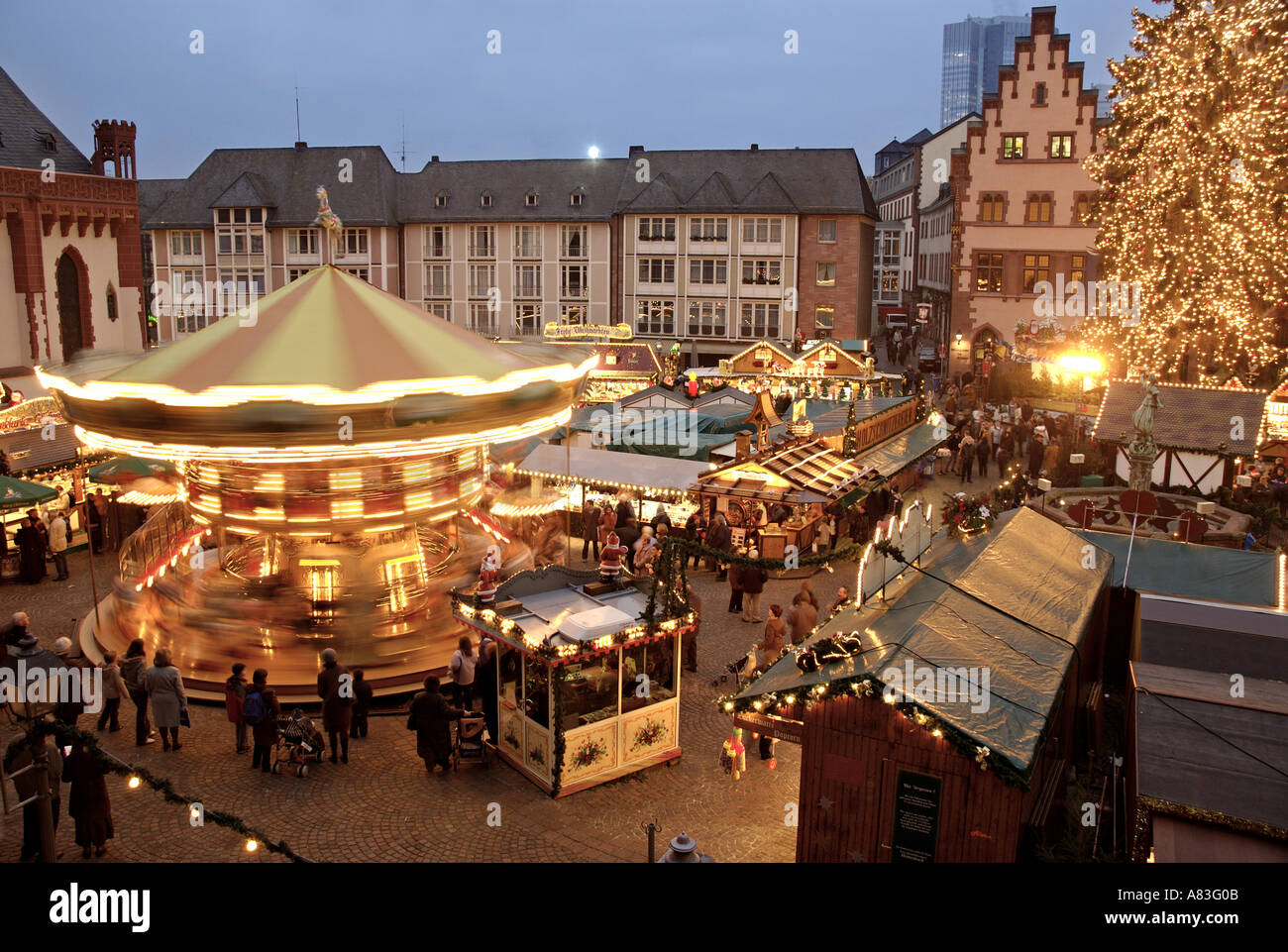 Romerberg Christmas Markets Weihnachtsmarkt Frankfurt Hessen