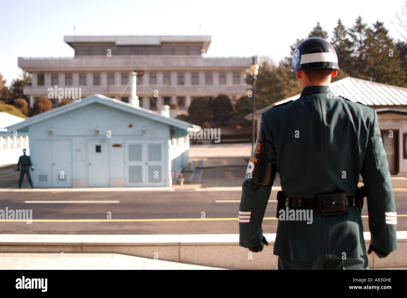 Demilitarized Zone between North and South Korea looking from south to