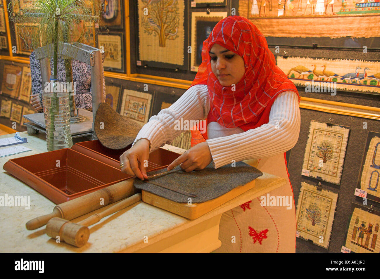 Papyrus paper making hires stock photography and images Alamy